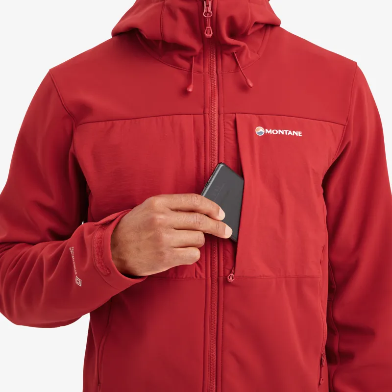 Montane Mens Windjammer XPD Hoodie Acer Red-7